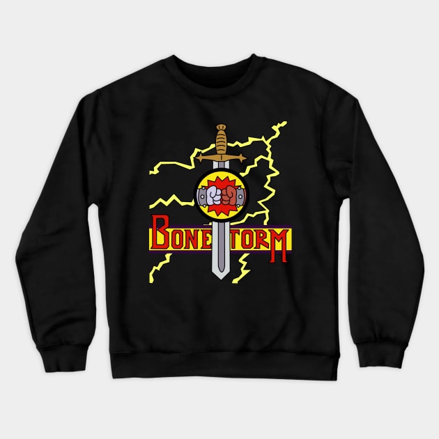 BoneStorm clear Crewneck Sweatshirt by JamesCMarshall